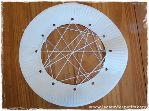 Bricolage Halloween carte a lacer toile