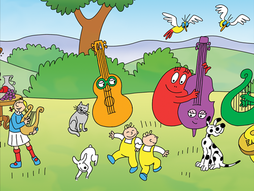 barbapapa instruments musique histoire